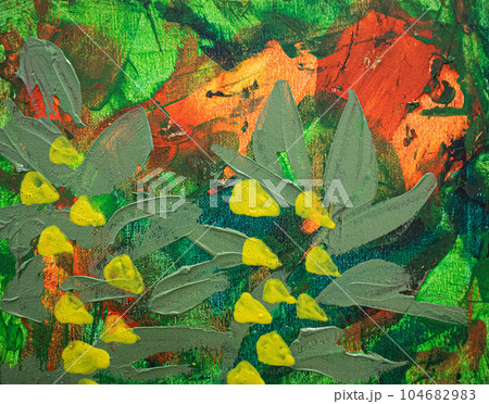 キャンバス アクリル画 原画 アート 韓国