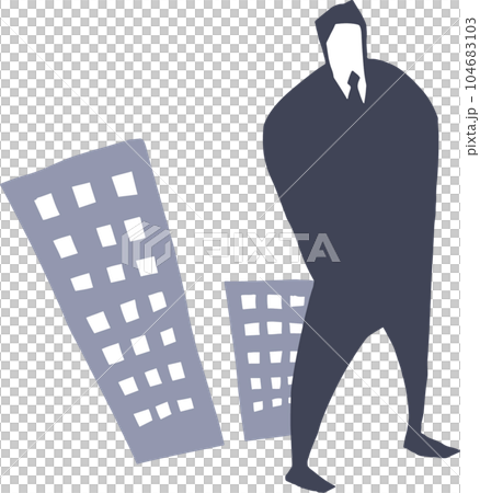 rough businessman silhouette rough businessman silhouette 104683103