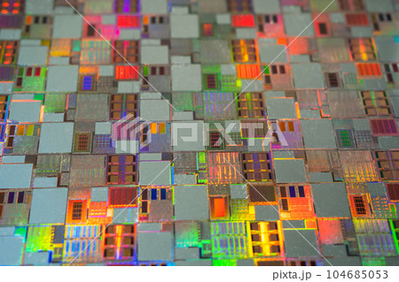 Silicon wafer for manufacturing semiconductor of integrated circuit. 104685053