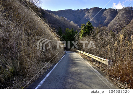 道志山塊の御正体山 細野鹿留林道(菅野林道終点付近)御正体山登山口より峰宮跡展望台 道志山塊の御正体山 細野鹿留林道(菅野林道終点付近)御正体山登山口より峰宮跡展望台 104685520