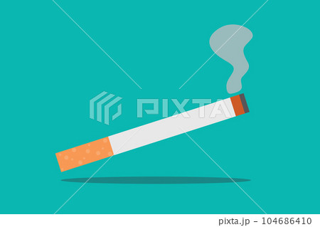 cigarette simple icon smoke tabacco isolated on white cigarette simple icon smoke tabacco isolated on white 104686410