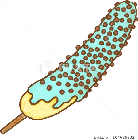 チョコバナナ_チョコミント味 104686532