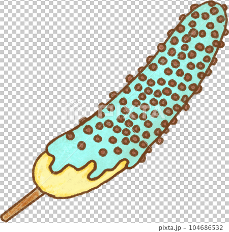 チョコバナナ_チョコミント味 104686532