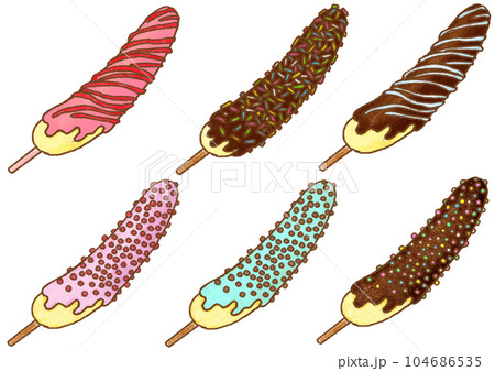 チョコバナナ色々6種類 104686535
