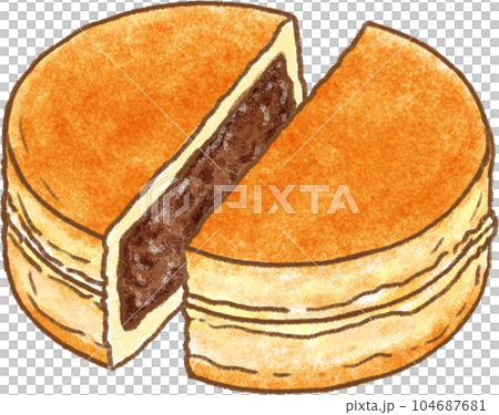 今川焼き_大判焼き_二重焼き_回転焼き_あんこ 104687681