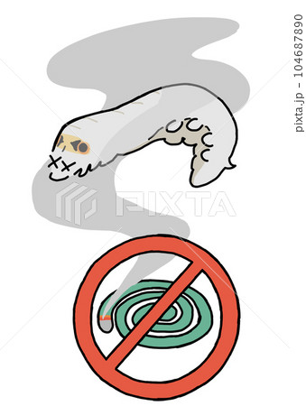 蚕の近くで蚊取り線香は使わないで! 蚕の近くで蚊取り線香は使わないで! 104687890