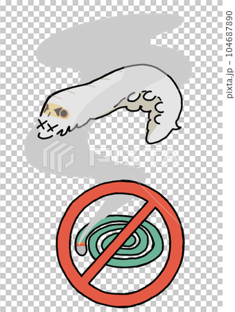 不要在蠶附近使用蚊香! 不要在蠶附近使用蚊香! 104687890