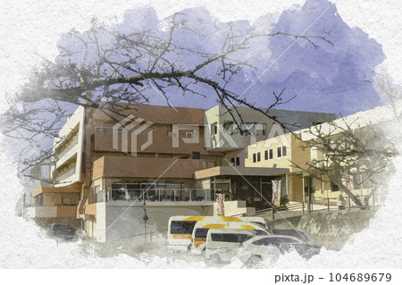 水彩画風　ホテル万葉岬　兵庫県相生市 104689679