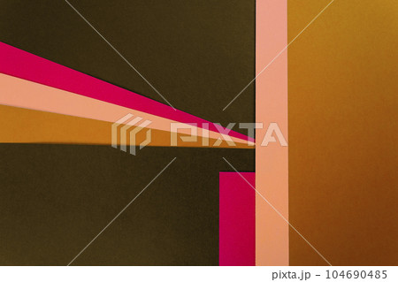 Abstract colored paper texture. Geometric shapes and lines. Minimalist background. Abstract colored paper texture. Geometric shapes and lines. Minimalist background. 104690485