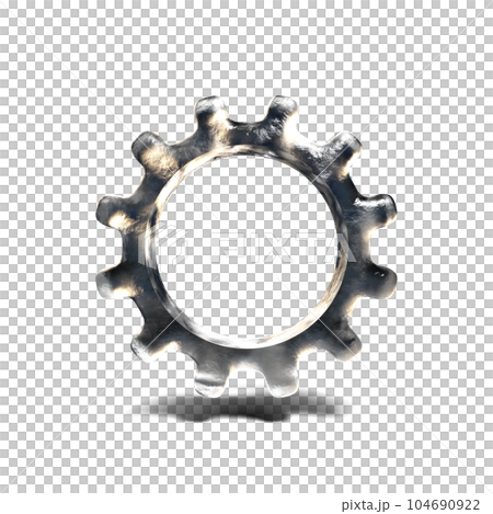 Gears on white background. simple circle. 104690922