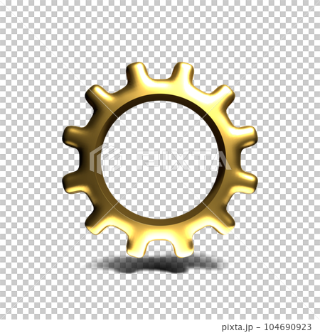 Gears on white background. simple circle. 104690923