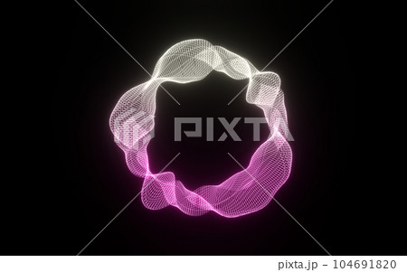 Futuristic colorful sphere of lines. Network connection big data. Abstract technology background. Place for text. 3d rendering. Futuristic colorful sphere of lines. Network connection big data. Abstract technology background. Place for text. 3d rendering. 104691820