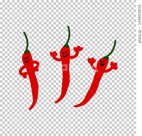 辣椒人物手繪彩色插畫素材 辣椒人物手繪彩色插畫素材 104693658