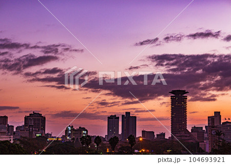 Skyline Skyscrapers Cityscapes of Nairobi City County Kenya's Capital cityscap with sky and skyscrapers in the evening Skyline Skyscrapers Cityscapes of Nairobi City County Kenya's Capital East Africa Skyline Skyscrapers Cityscapes of Nairobi City County Kenya's Capital cityscap with sky and skyscrapers in the evening Skyline Skyscrapers Cityscapes of Nairobi City County Kenya's Capital East Africa 104693921