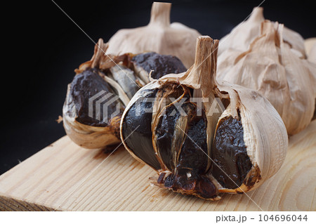 黒大蒜 スタジオ撮影 黒大蒜 スタジオ撮影 104696044