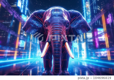 象イラスト,Generative AI AI画像 104696819