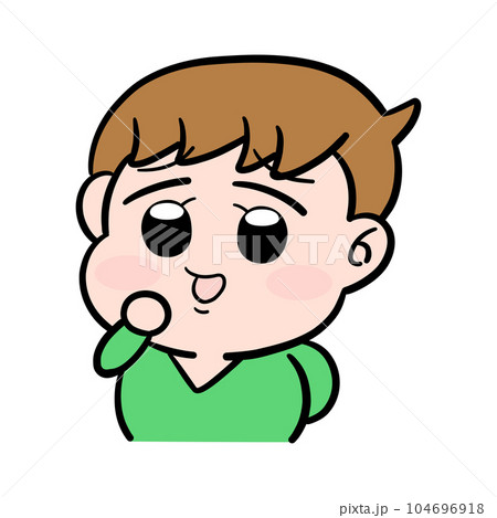 失笑している男の子 失笑している男の子 104696918