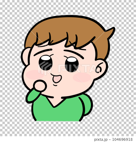 失笑している男の子 失笑している男の子 104696918
