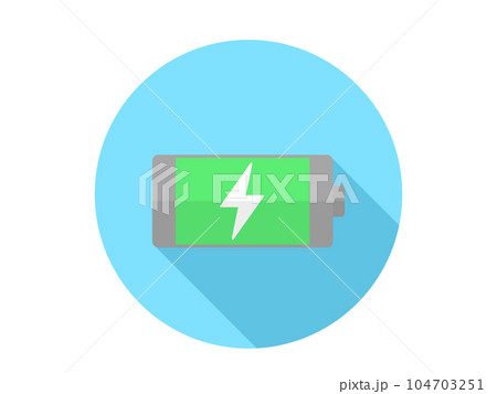 充電中のフラットアイコン 104703251