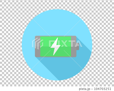 充電中のフラットアイコン 104703251