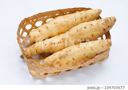 Sweet potato on white background. Sweet potato on white background. 104703677