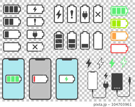 充電アイコンのセット 104703961