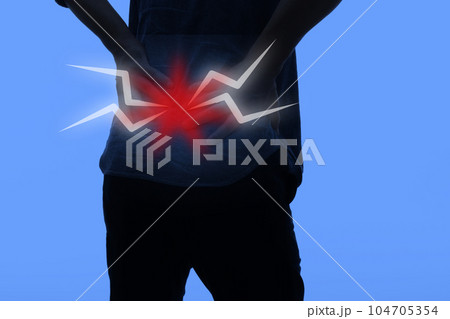 腰痛　イメージ 104705354