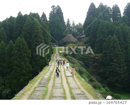 熊本県山都町 石造りアーチ橋「通潤橋」今は立入禁止 104705427