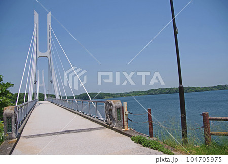 山口県宇部市の人気観光観光スポットときわ公園白鳥大橋 山口県宇部市の人気観光観光スポットときわ公園白鳥大橋 104705975
