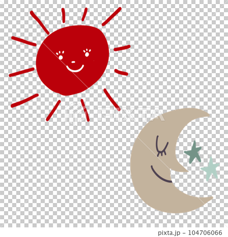 可愛的太陽和月亮 104706066