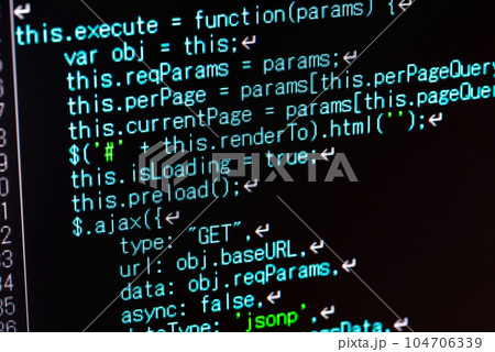 プログラミング・システム開発・IT開発・プログラムソースコードの写真素材 [104706339] - PIXTA