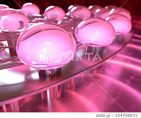 イラスト素材: 抽象的な医学研究イメージ 104706635