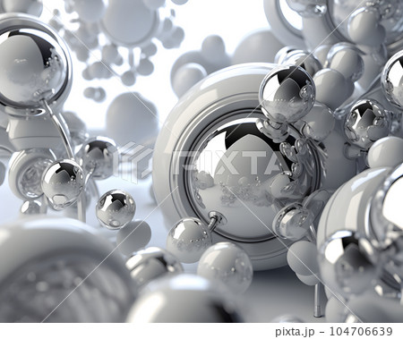 イラスト素材: 抽象的な医学研究イメージ 104706639