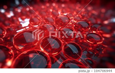 イラスト素材: 抽象的な医学研究イメージ 104706944
