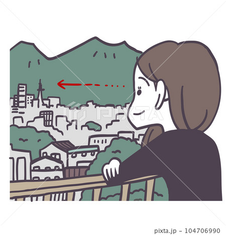 遠くを見て視力キープ 104706990