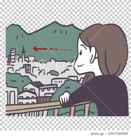 遠くを見て視力キープ 104706990