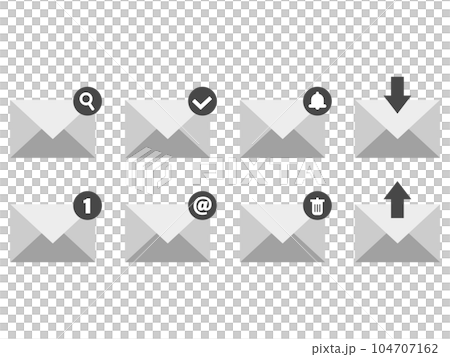 Mail icon set Mail icon set 104707162