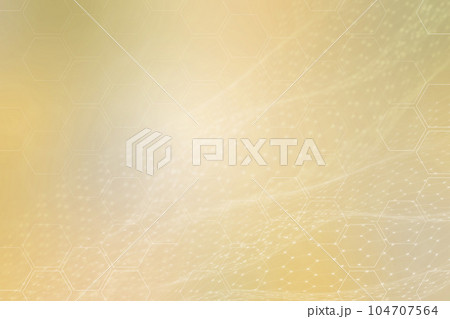 グラデーションが綺麗な六角形で構成された背景イラスト素材 104707564