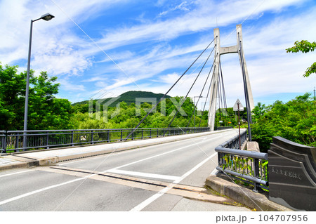 浅間大橋／湯川 離山方向を望む(長野県軽井沢町)【2023.7】 104707956