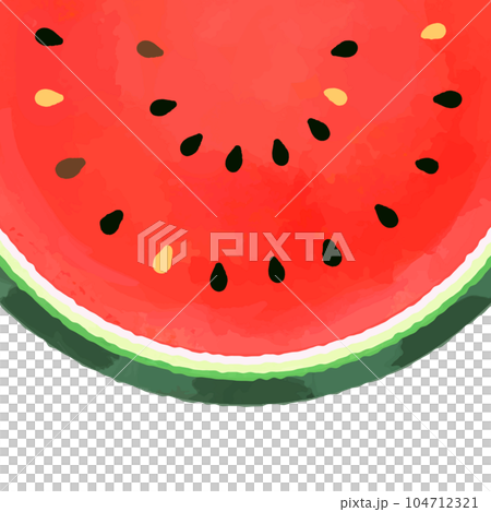 Cute and refreshing screen full of half watermelon (square) 104712321