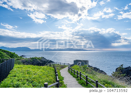 鋳釜崎　津軽半島の北端　景勝地 104713592