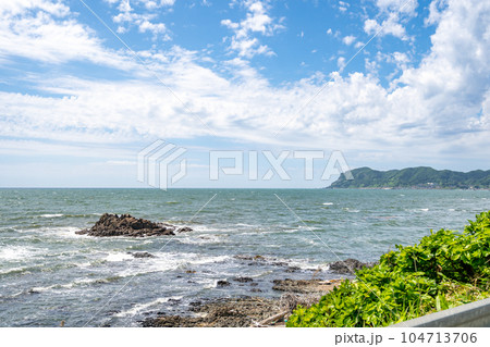 中泊町 海岸線 町並み 中泊町 海岸線 町並み 104713706