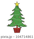 クリスマスツリー 104714861