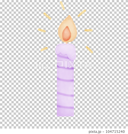Candle watercolor Candle watercolor 104715240