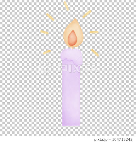 Candle watercolor Candle watercolor 104715242