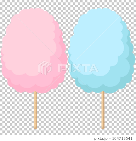 Cotton candy illustration 104715541