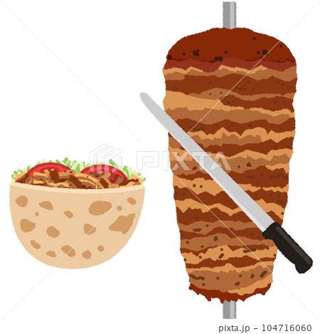 ケバブのイラスト 104716060