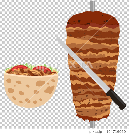 ケバブのイラスト 104716060