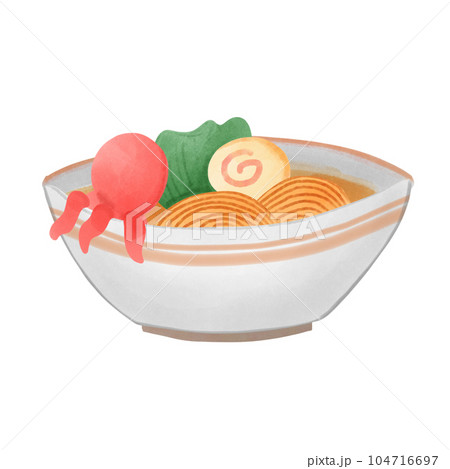 delicious seafood noodles hand draw 104716697
