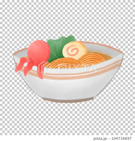 delicious seafood noodles hand draw 104716697